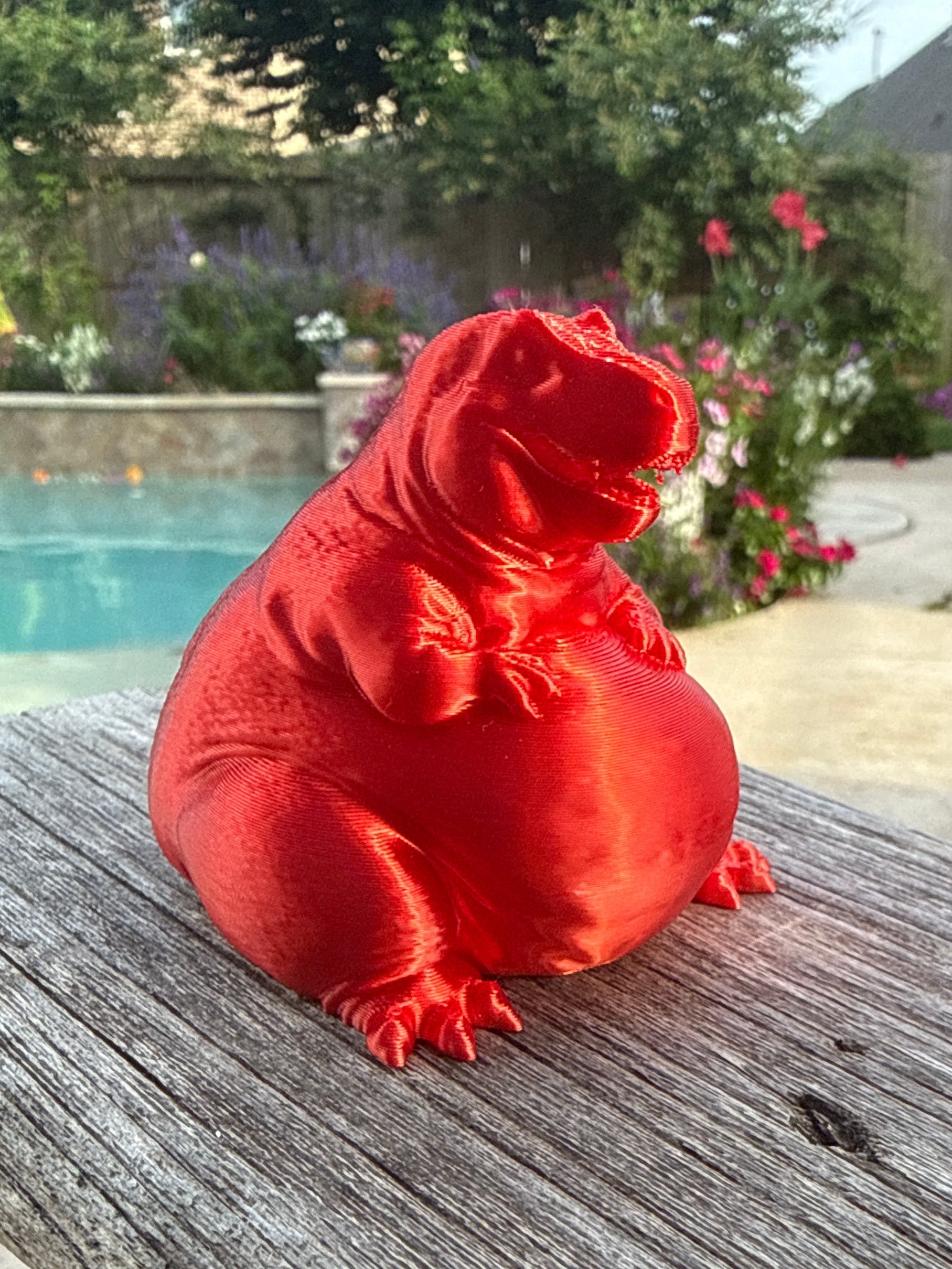 Chubby T-Rex Dinosaur - 3D Printed Figure