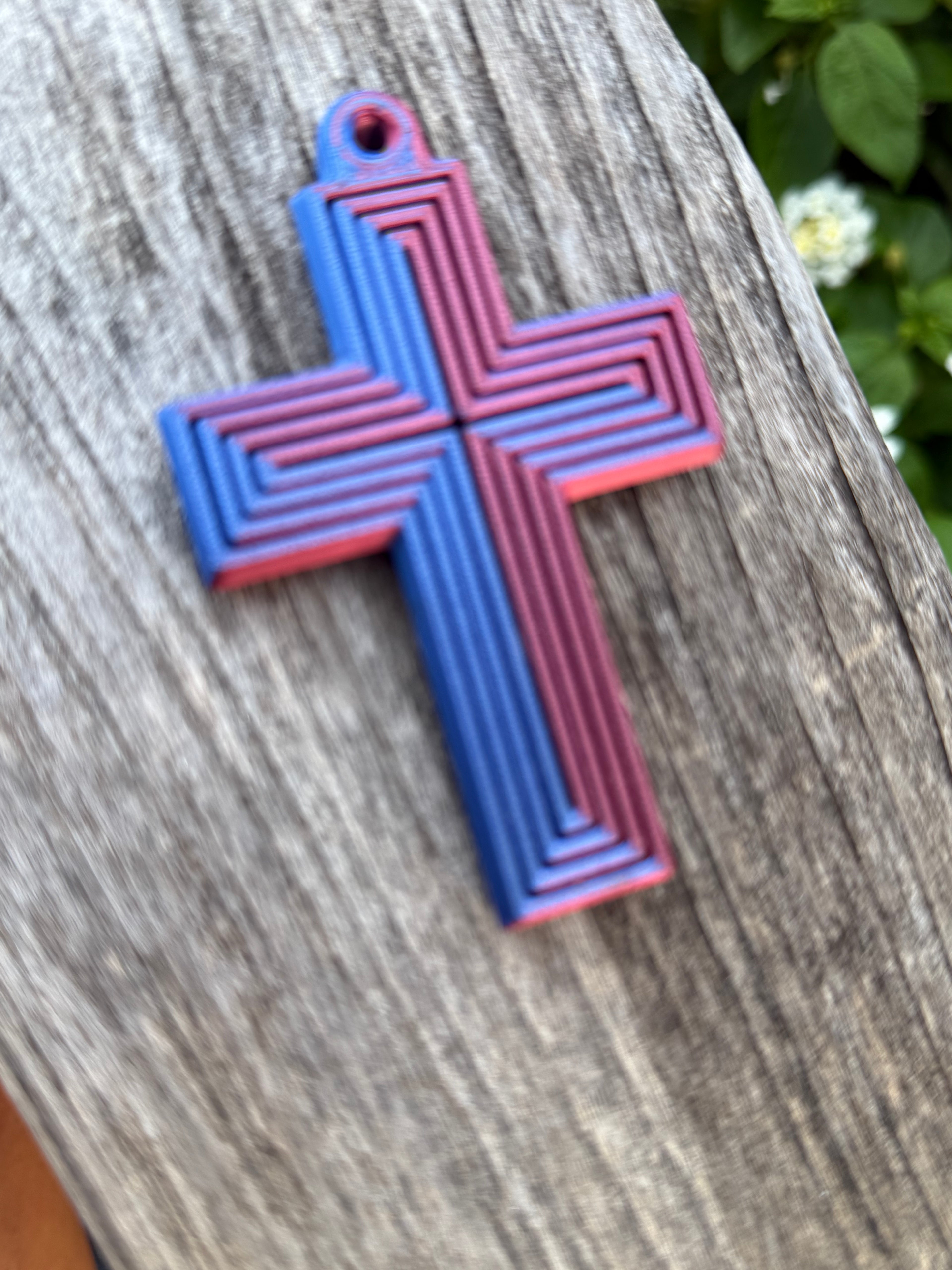 Cross Keychain Fidget - 3D Printed Accessory